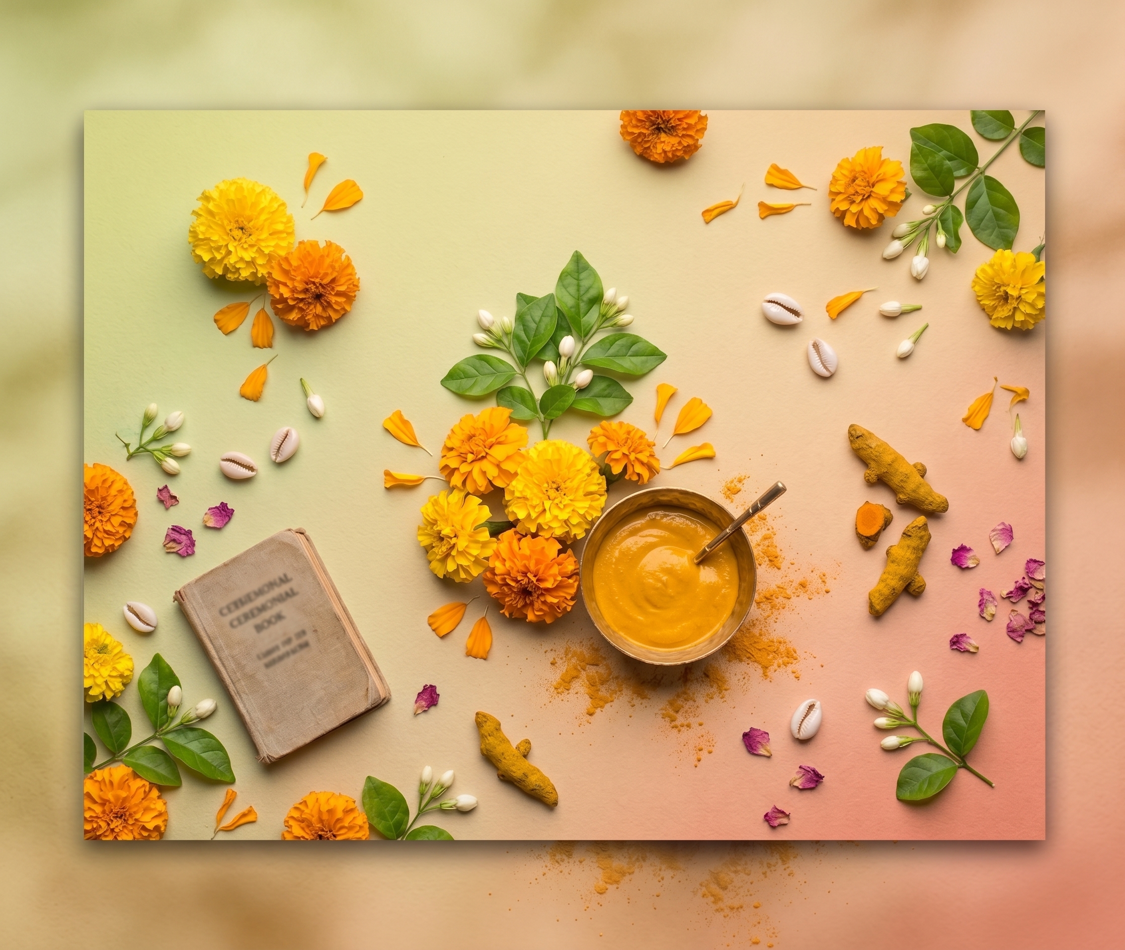 Haldi turmeric ceremony
